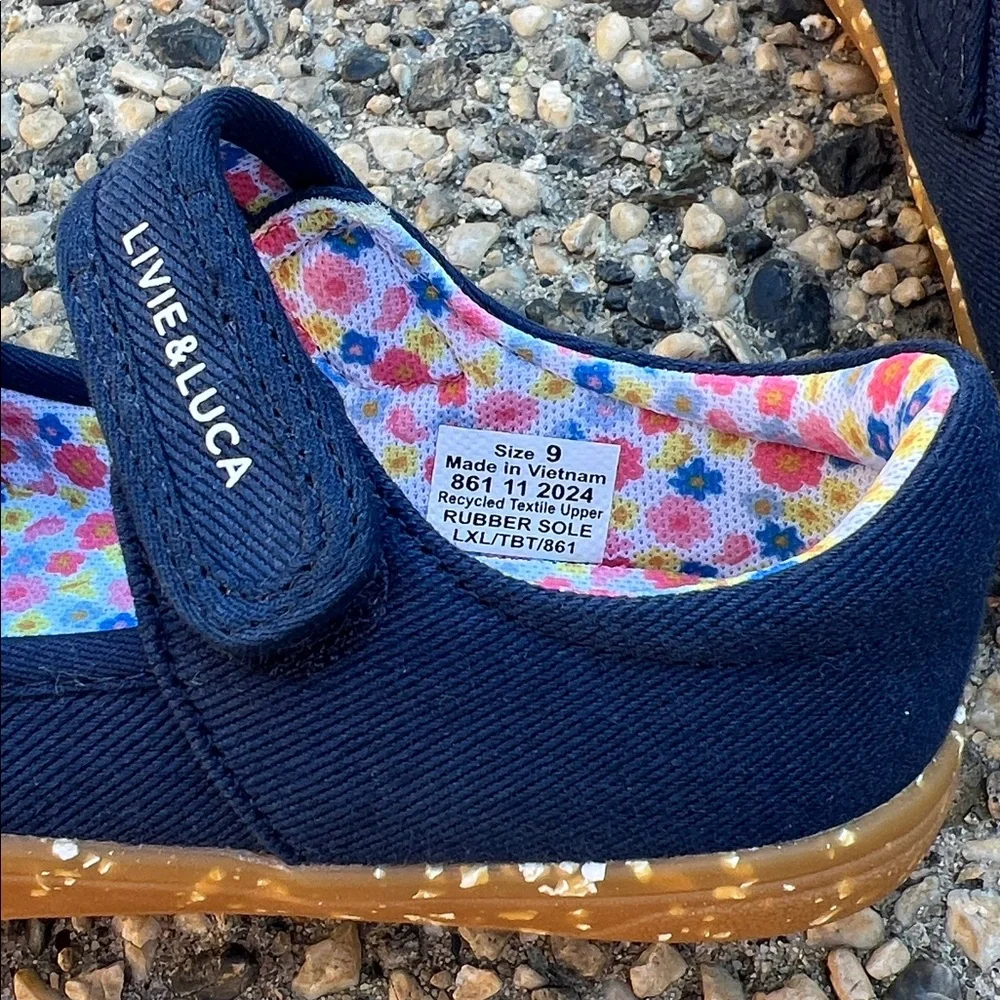 New Livie & Luca Navy Ravine Eco Sneaker Mary Jane
